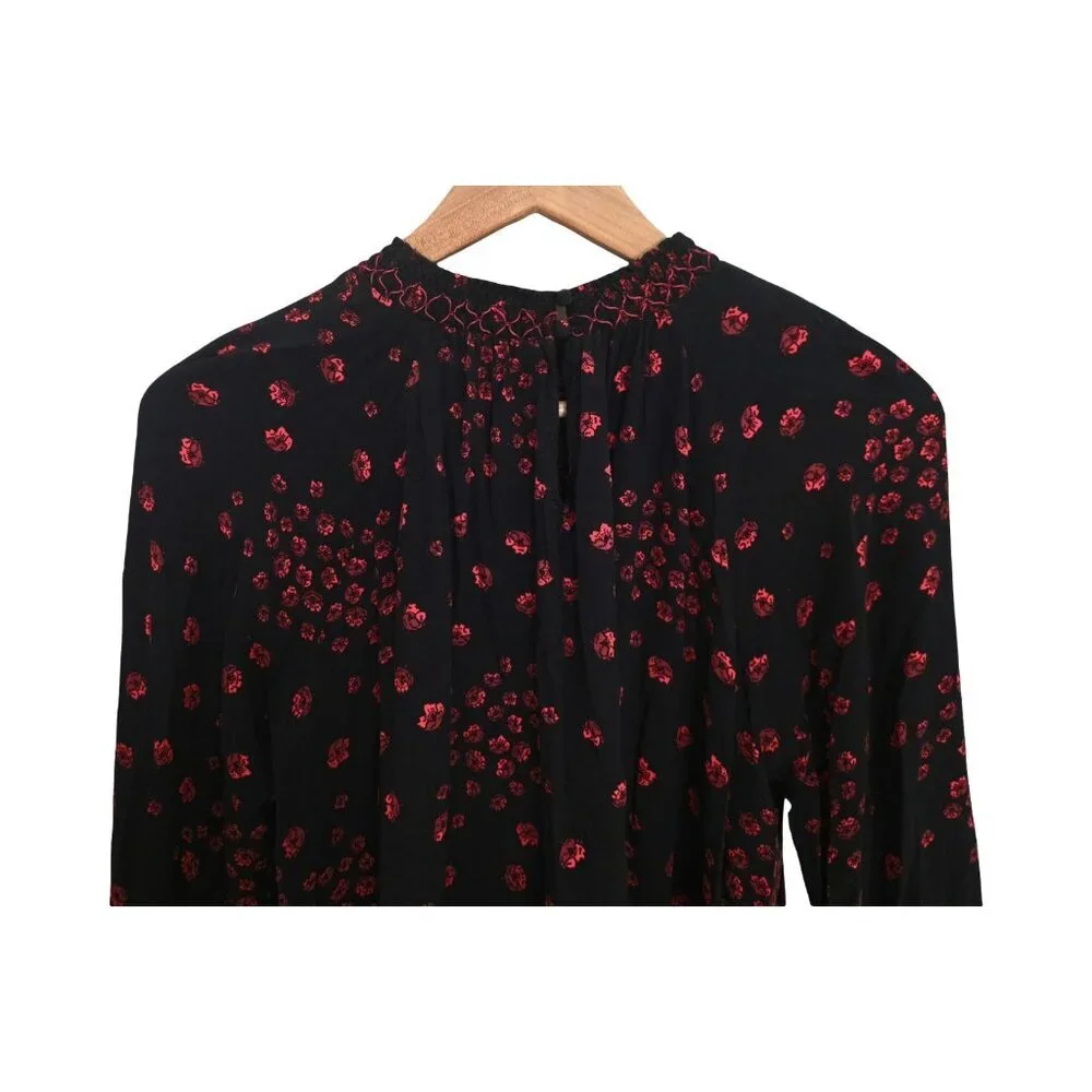 Women's - Free People Flowers In Her Hair Long Sleeve Tunic, Size Small - Picture 10 of 10